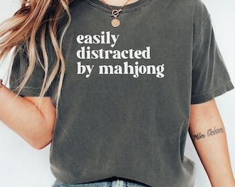 Mahjong Shirt, Matching Mahjong Club Tee, Gift for Mahjong Lover, Funny Mahj Tee, Comfort Colors Mahj Night Shirt, Mahjong Tournament Tshirt