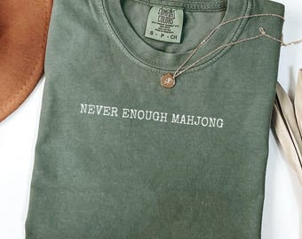 Funny Mahjong Lover T-Shirt, Mahjong Shirt, Matching Mahjong Club Tee, Gift for Mahjong Lover, Funny Mahj T, Comfort Colors Mahj Night Shirt