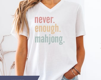 Mahjong Shirt, Matching Mahjong Club Tee, Gift for Mahjong Lover, Funny Mahj Tee, Mahj Night Shirt, Mahjong Tournament Tshirt