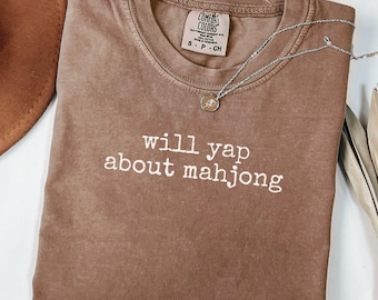 Mahjong Shirt, Matching Mahjong Club Tee, Gift for Mahjong Lover, Funny Mahj Tee, Comfort Colors Mahj Night Shirt, Mahjong Tournament Tshirt