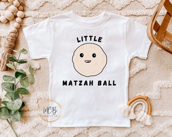 Little Matzah Ball Passover Toddler Short Sleeve Tee, Funny Matzo Ball Toddler Tshirt, Jewish Passover Toddler Clothes, Matzah Ball