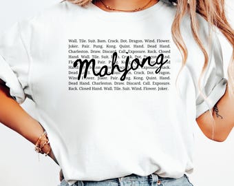 Mahjong Shirt, Matching Mahjong Club Tee, Gift for Mahjong Lover, Funny Mahj Tee, Comfort Colors Mahj Night Shirt, Mahjong Tournament Tshirt
