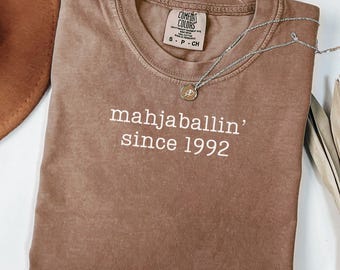 Custom Mahjong Shirt, Matching Mahjong Club Tee, Gift for Mahjong Lover, Funny Mahj Tee, Comfort Colors Mahj Night Shirt, Mahj Tournament T