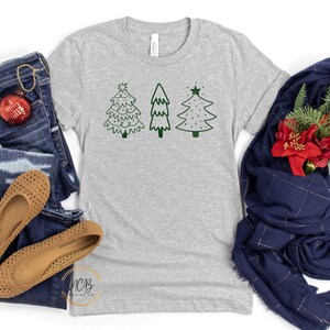 Christmas Trees Shirt, Christmas Shirts for Women, Christmas Tee, Christmas TShirt, Shirts For Christmas,Cute Christmas t-shirt, Holiday Tee