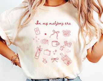 Mahjong Shirt, Matching Mahjong Club Tee, Gift for Mahjong Lover, Funny Mahj Tee, Comfort Colors Mahj Night Shirt, Mahjong Tournament Tshirt