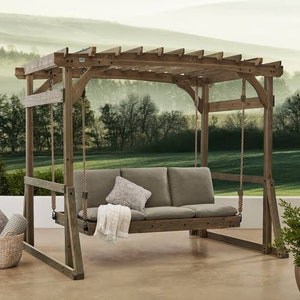 DIY Outdoor Arbor Swing Bench , Cutting list and step by step guide