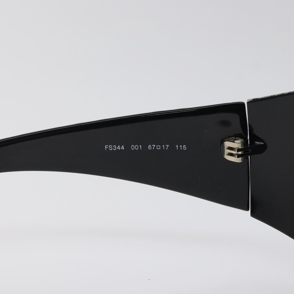 Vintage Fendi Sunglasses Wrap Shield FF Logo Black Metal Frame 90s 2000s y2k Buy Vintage Fendi Sunglasses FF Logo Black Metal Frame Wrap  main image 2