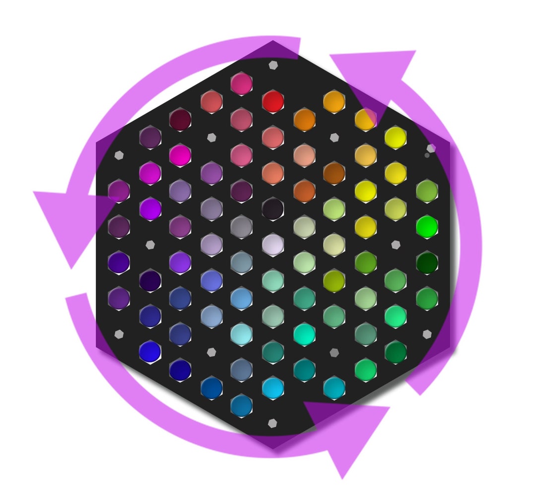 Tattoo Ink Wheel Wall Mounted, Rotating Tattoo Ink Organizer Made to