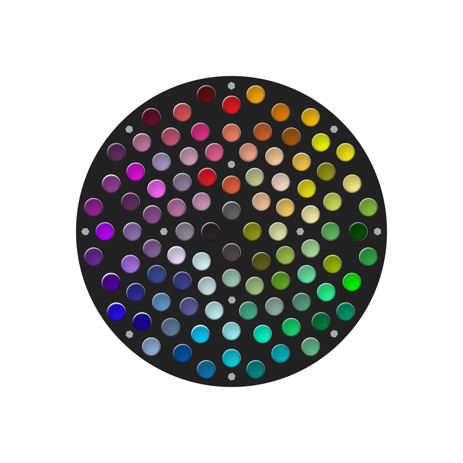 Tattoo Ink Wheel the Mimic Holds 96 2oz Tattoo Ink Etsy