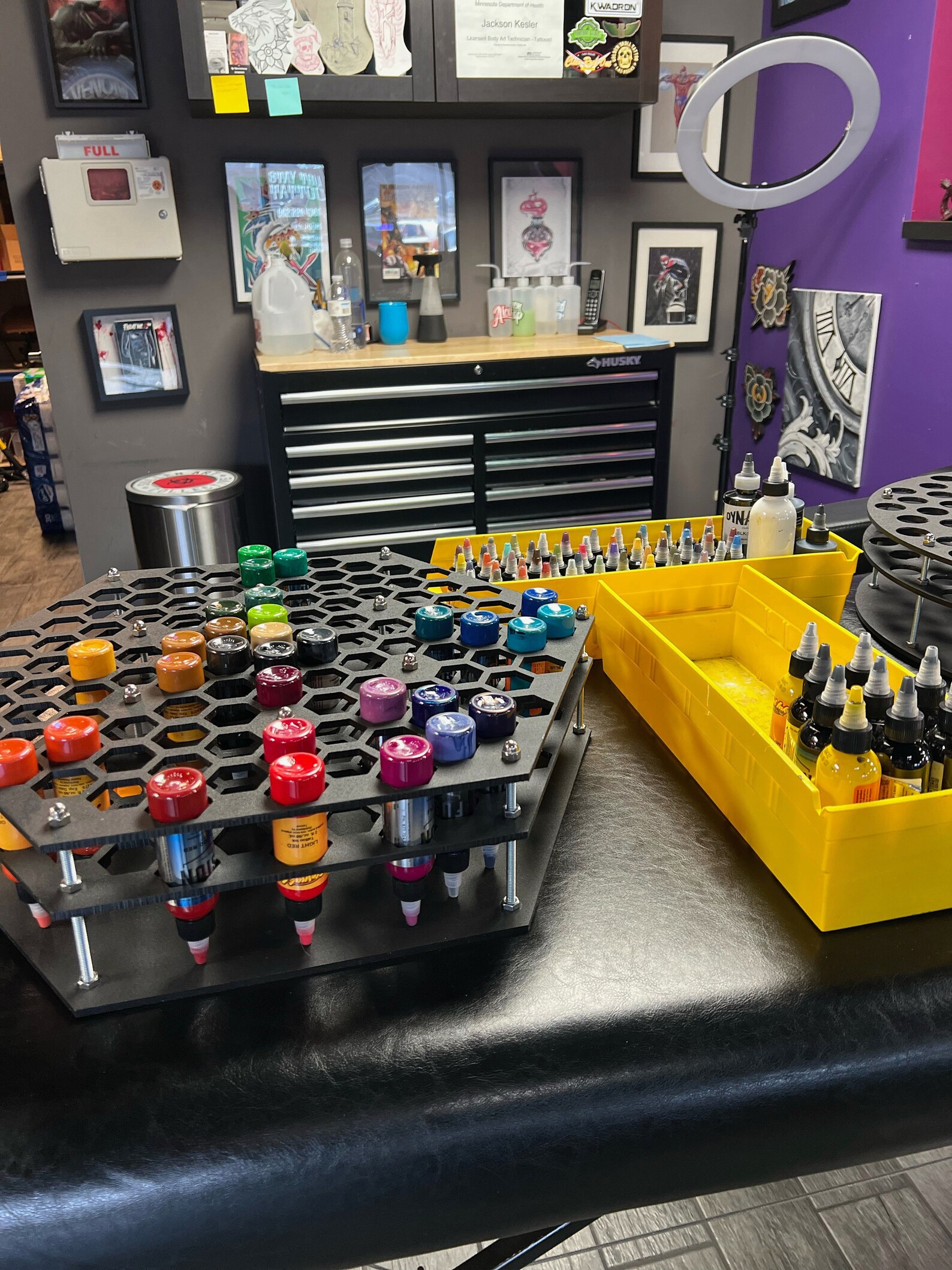 Tattoo Ink Wheel 103 2oz Tattoo Ink Bottle Capacity the Etsy