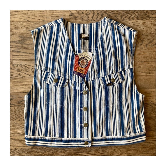 Gilet Nautica Vintage Style Safari - Taille XL Homme, 100% Coton Indigo - Occasion Très Bon état