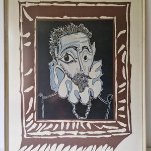 Henri Deschamps Lithograph After Picasso: L&#39;homme a la Fraise, 1973 - Original Invoice