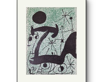 Joan Miro original Lithograph 1967, Derriere le Miroir