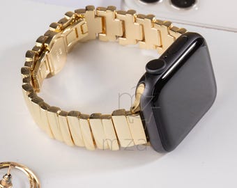 Slim Stainless Steel Bracelet for iWatch · Women’s Elegant Expansion Band · Thin Metal Strap Compatible with Series 11/10/9/8/7/6/SE
