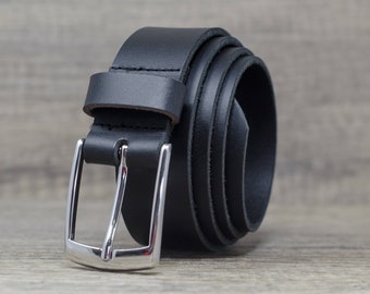 Vintage 90s GAP Black Leather Belt - Women display picture 3