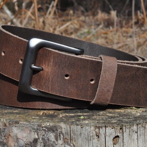 Full Grain Leather 38mm Belt by Ashford Ridge (1.5") in Vintage Brown