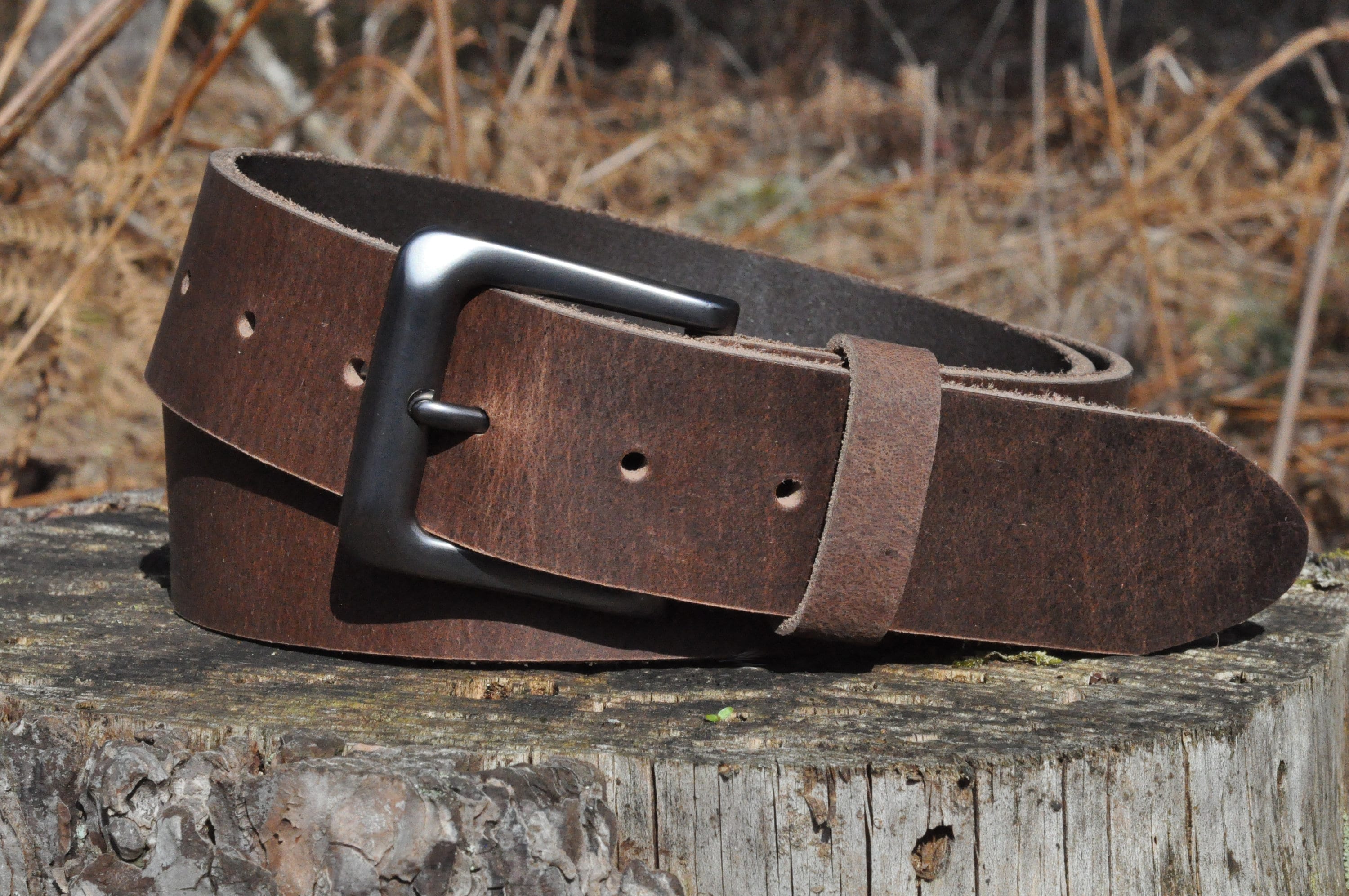 Full Grain Leather 38mm Belt by Ashford Ridge 1.5 in Vintage Brown - Etsy