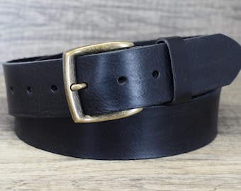 Mulberry Black Pebbled Leather Belt w Brushed Gold Tone Buckle Made in England 010446120?fmt=auto&$background  main image 4