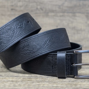 Black Leaf Belt - Etsy display picture 2