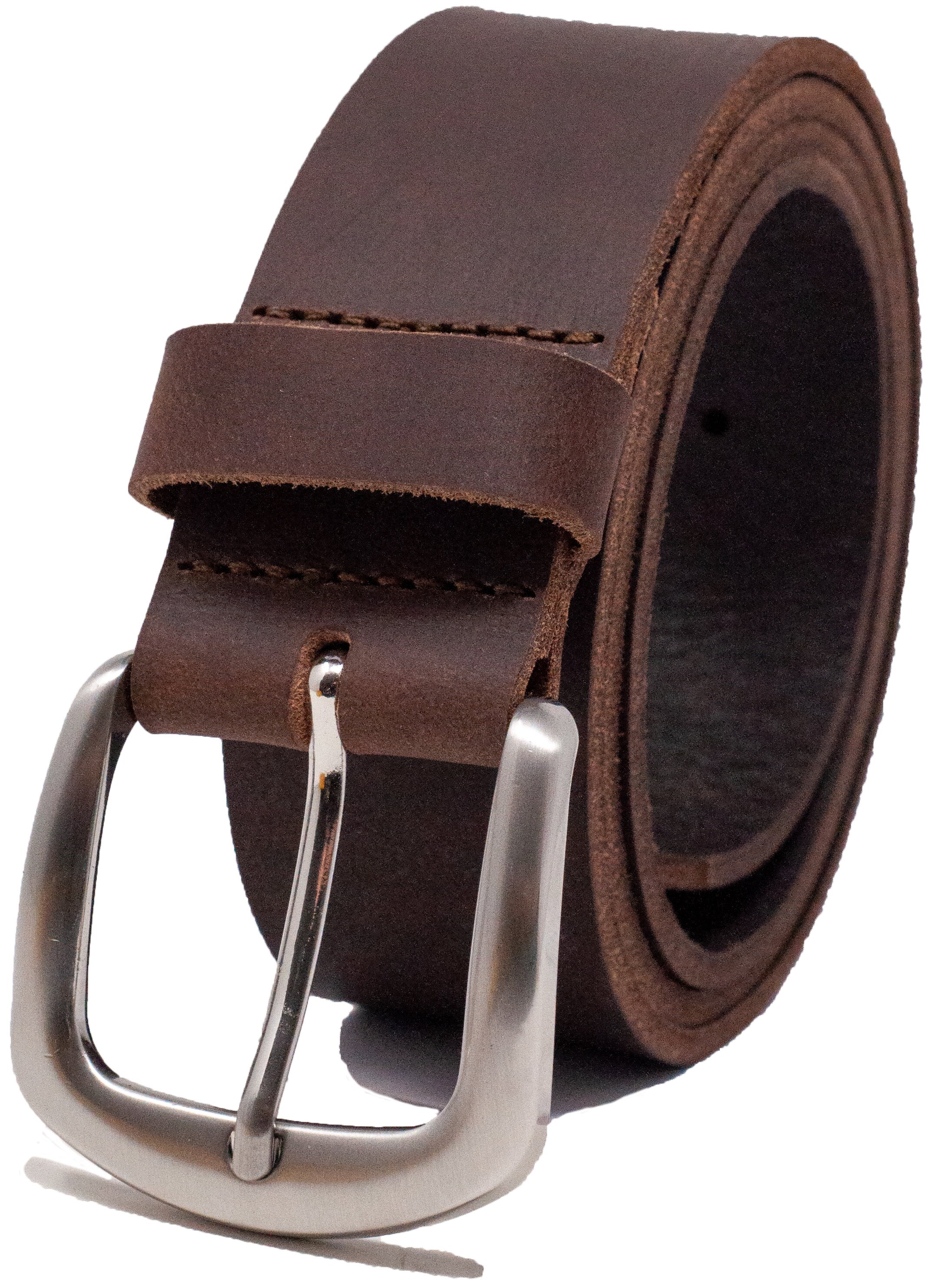 Full Grain Leather Belt: Vintage Brown Ashford Ridge Belt  display picture 3