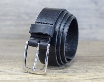 Women's Vintage Wide Leather Belt Black With Eyelet Holes Women's Vintage Wide Leather Belt Black With Eyelet Holes