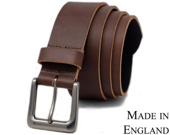 Full Grain Leather 38mm Belt by Ashford Ridge (1.5") in Brown