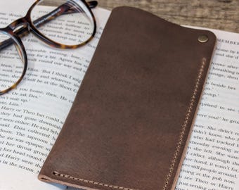 Real Leather Glasses Case with Personalised Option, Spec Case, Made in England, Birthday, Spectacles, Sunglasses, Glasses Holder, Genuine