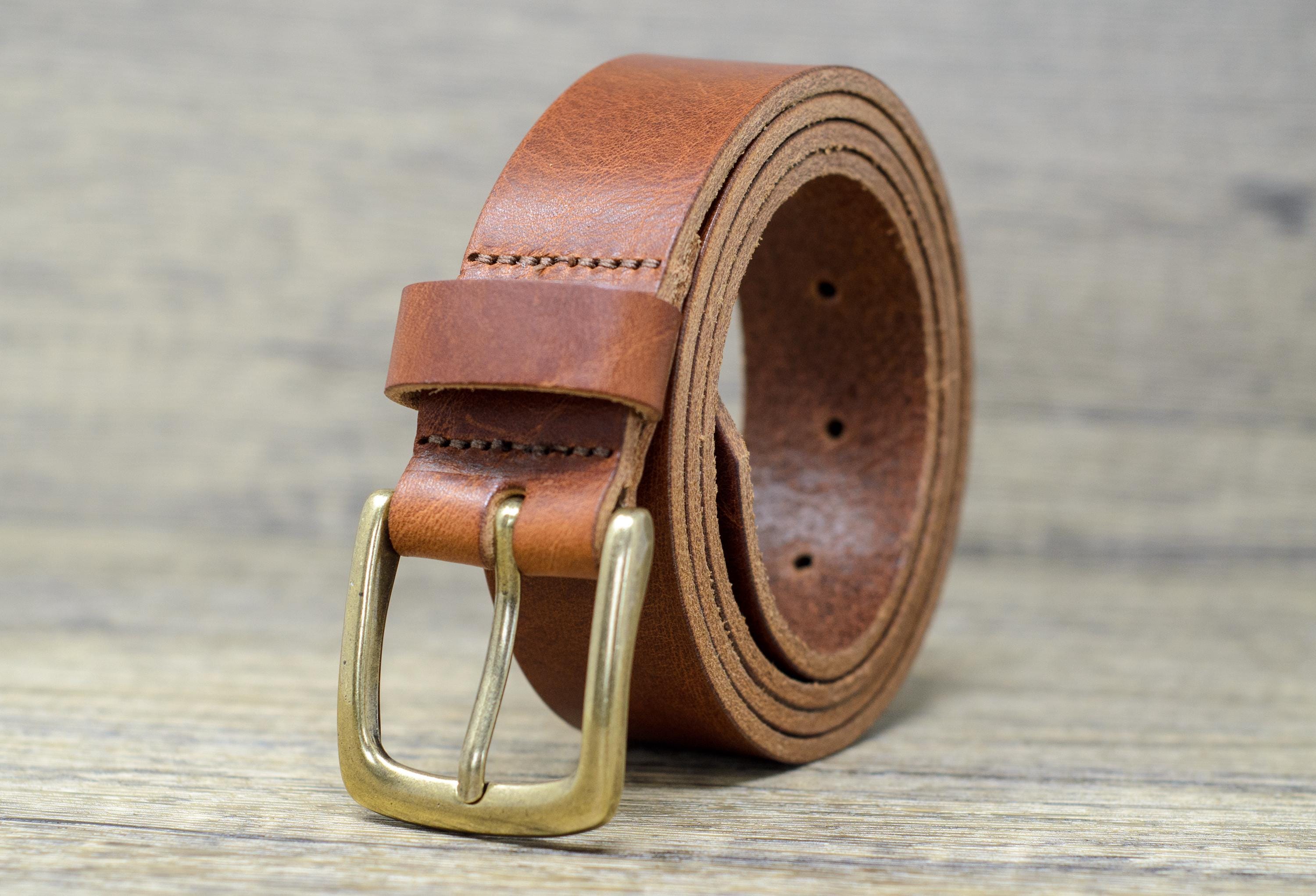 italian Leather Belt Gold Metallic Cottagecore Real Genuine Leather Brass Buckle Gold Adam Solid Brass Buckle Genuine Full-Grain Cowhide  main image 4