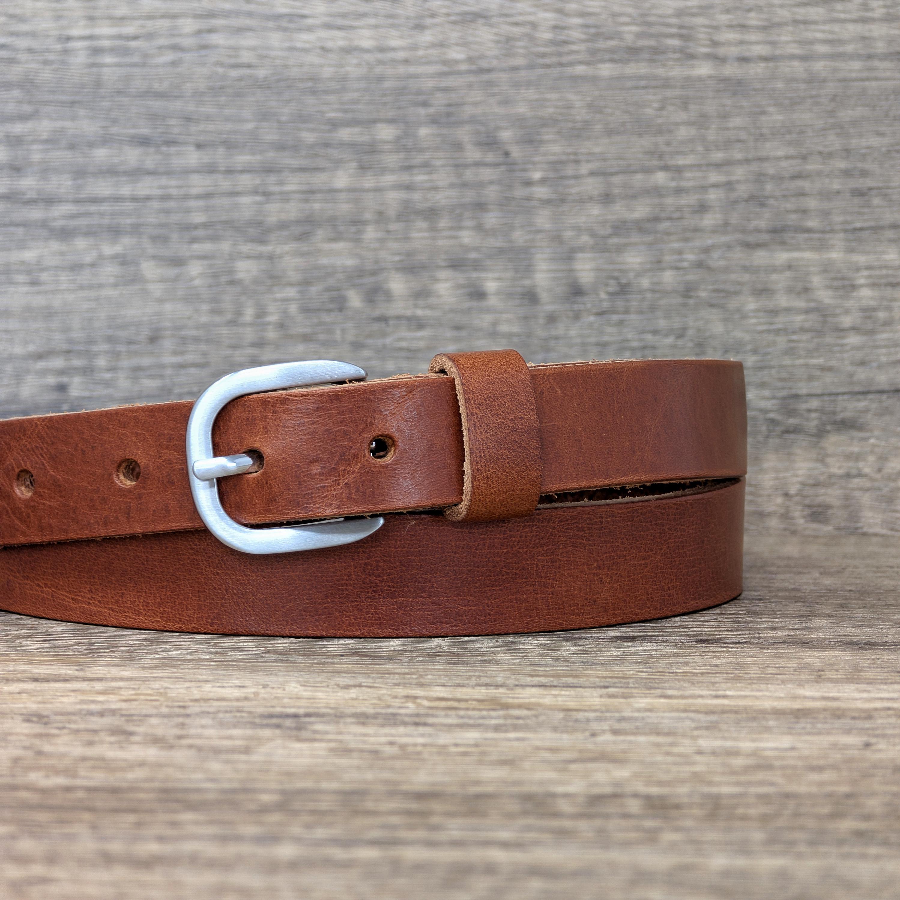 Womens Italian Leather Belt Made in England by Ashford Ridge  display picture 1