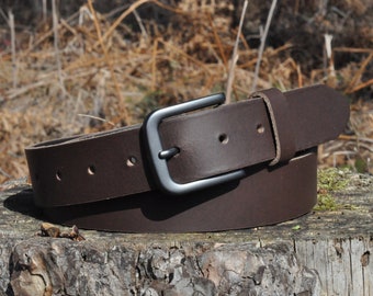 Full Grain Leather 34mm Belt by Ashford Ridge (1.25") in Brown