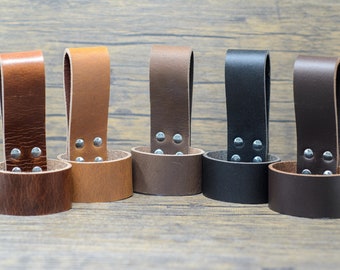 Full Grain Leather Axe Belt Loop Holster Made in Dorset - Black, Brown, Tan, Antique or Vintage Colours