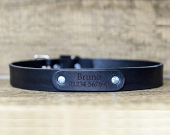 Prada Black Leather Dog / Cat Collar With Original Box  display picture 3