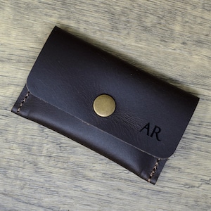 Porte-cartes personnalisé en cuir véritable marron classique Fabriqué en Angleterre Porte-cartes pour homme, femme, cadeau, cadeau d'anniversaire, entreprise personnalisée