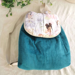 Sacà dos enfant taille maternelle. personnalisation prénom offerte / sac avec doublure pour une meilleure tenue
