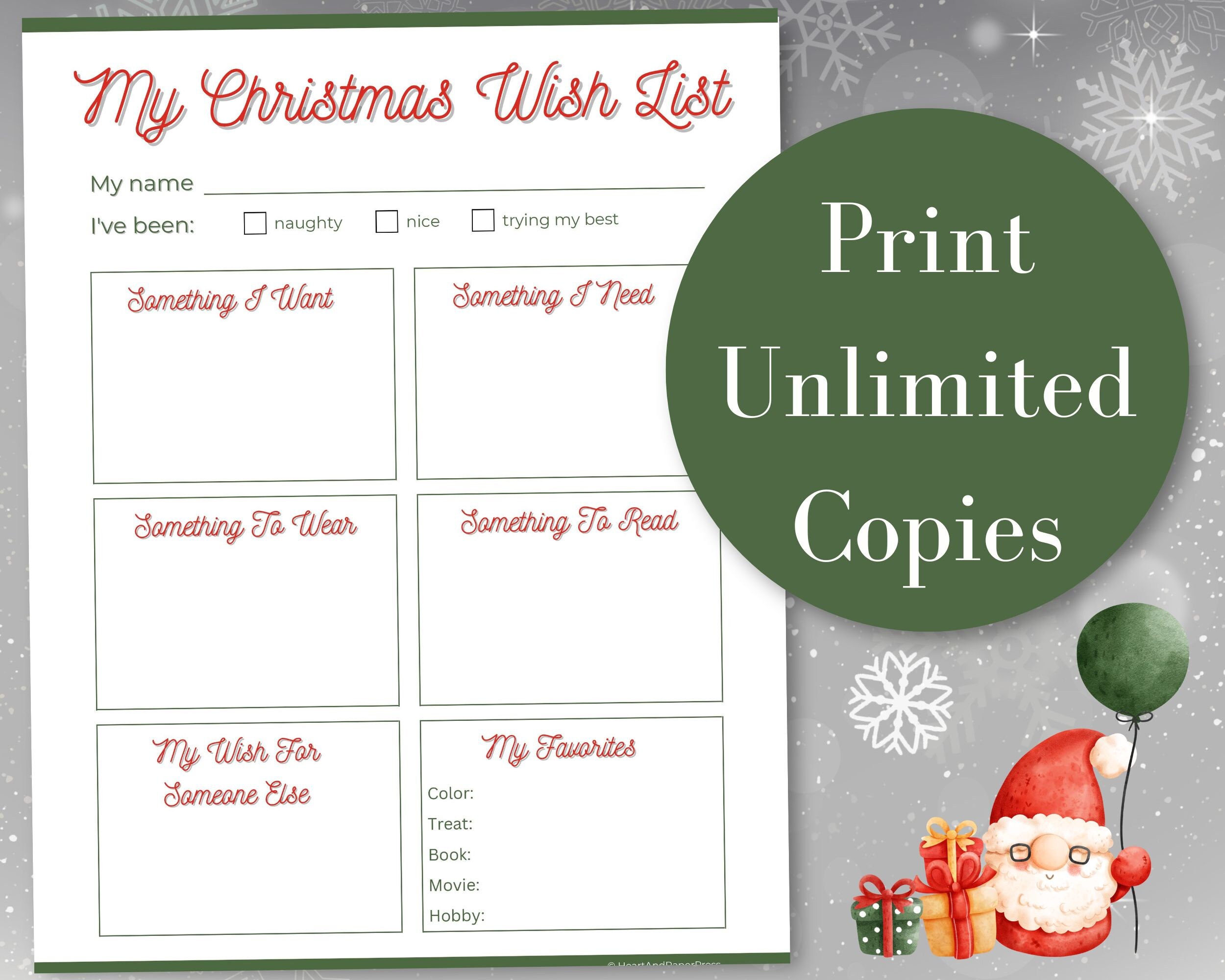 christmas-wish-list-printable-wish-list-for-kids-letter-to-santa-claus-pdf-us-letter-size-etsy