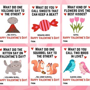 Blagues à imprimer pour la Saint-Valentin, blagues pour enfants, Saint-Valentin drôles pour salle de classe - PDF