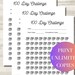 100 Days Challenge Printable Habit Tracker, Goal Tracker Coloring Page ...