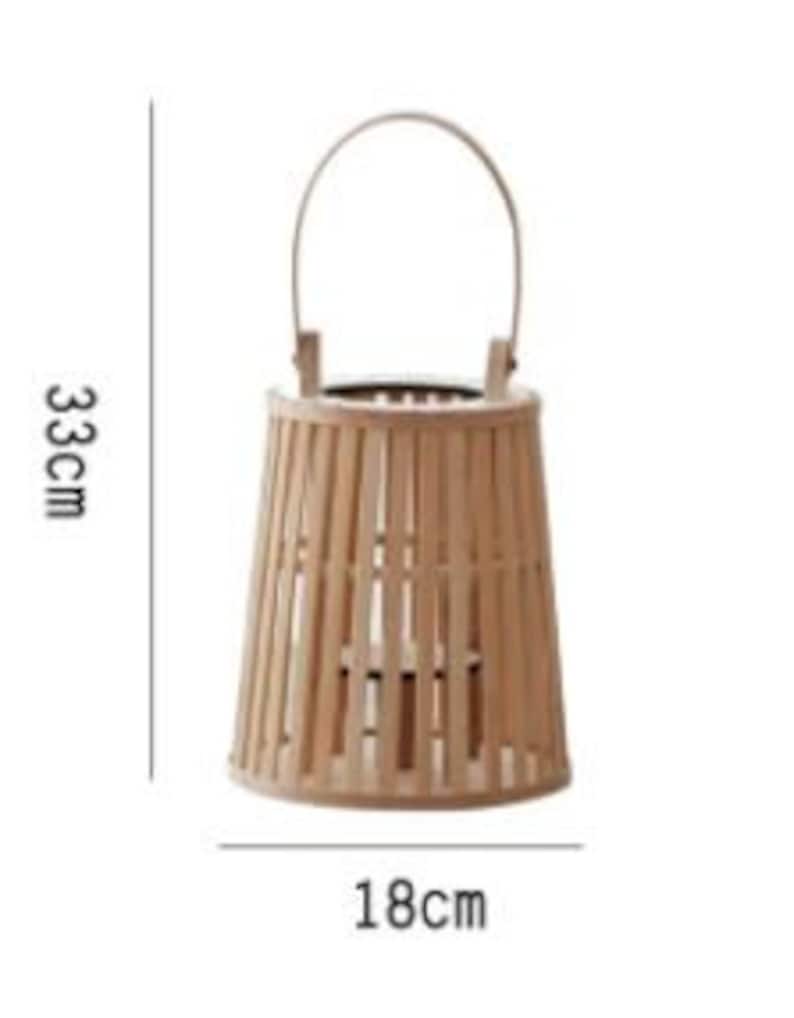 Bamboo Lantern Candle Holder Handmade Home Decor Waven Etsy