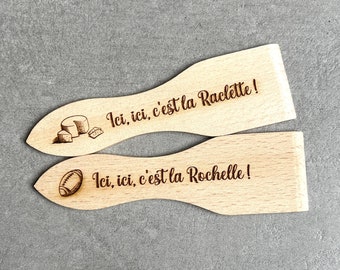 Spatule raclette personnalisée en bois de hêtre -  Canada