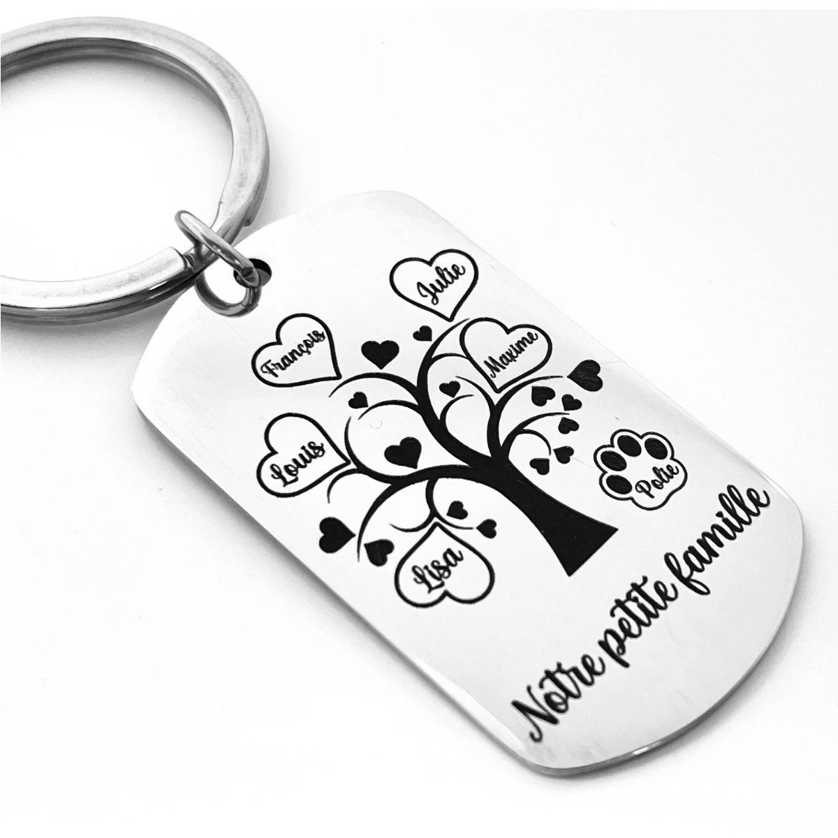 Hanessa Portachiavi personalizzato con albero della vita avvitabile Hanessa Portachiavi personalizzato con albero della vita avvitabile