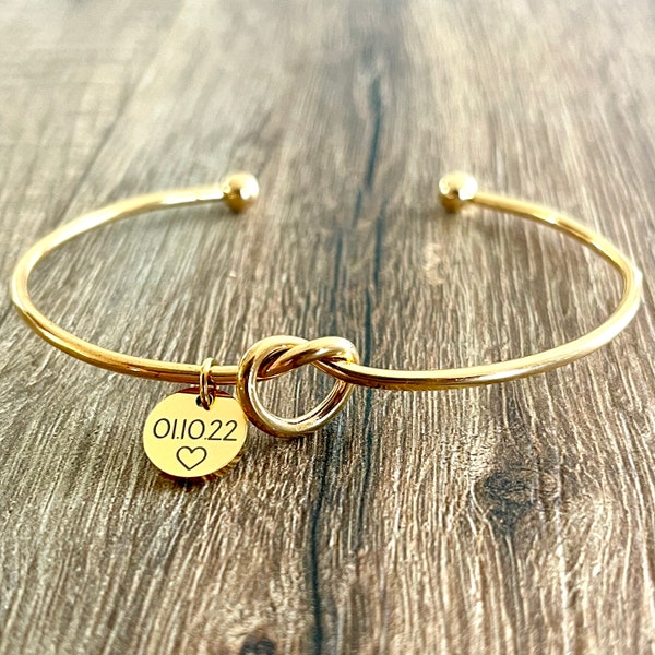 Bracciale damigella d'onore o testimone di nozze con iscrizione personalizzata, medaglie di corsa, idea regalo ideale gioiello per un matrimonio