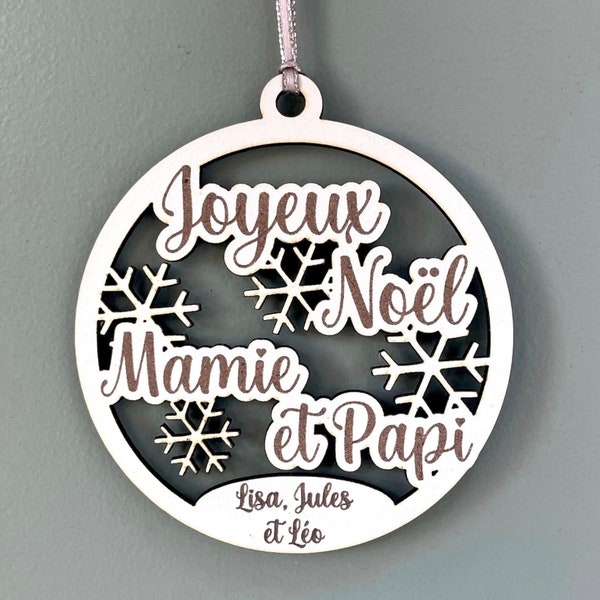 Joyeux noël Papi et Mamie, cadeau de noël pour grands parents