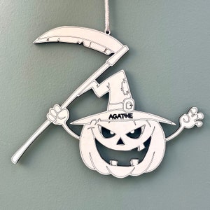 Personalized Halloween Pumpkin Decoration