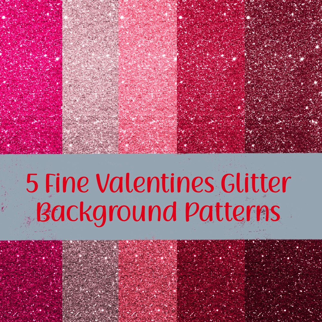 5 Glitter Background Seamless Pattern Valentines Reds and - Etsy