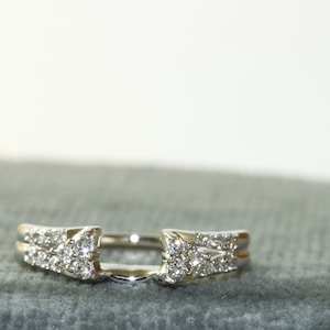 14K Diamond Solitaire Enhancer Band