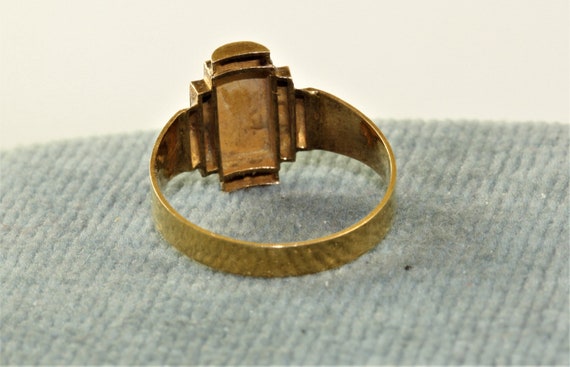 Late 19th Century 15K Geometric Ring - image 4