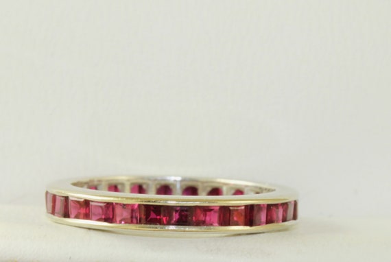 14K Ruby Eternity Band