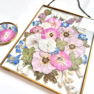 Personalized Flower Preservation | Handcrafted Pressed Florals Frame | Bridal Bouquet Keepsake | Memorial & Wedding Floral Art | Anniversary