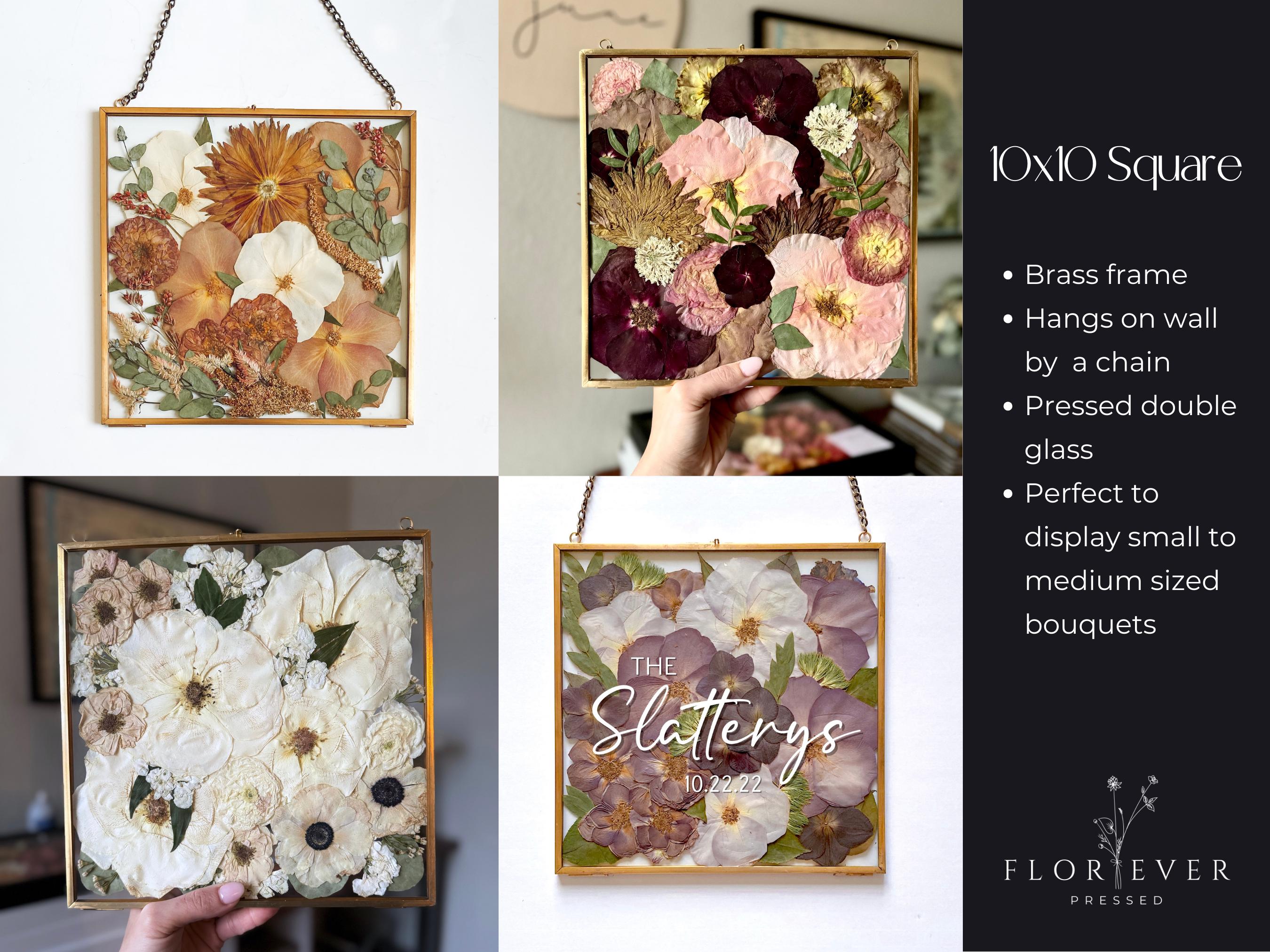 Custom Pressed Flower Preservation | Pressed Flowers | Bridal Flower ...