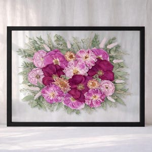 Wedding Bouquet Preservation Art | Pressed Flowers Framed Keepsake